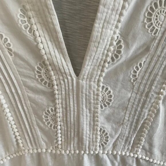 Boden - White Cotton Summer Dress - 14 - Picture 2 of 5